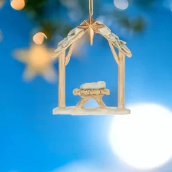Baby Jesus in Manger Ornament< Clearance