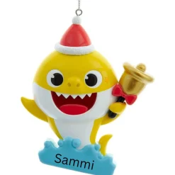 Baby Shark Ornament For Personalization<Kurt Adler Sale
