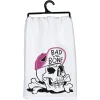 Bad To The Bone Halloween Kitchen Towel< Hot