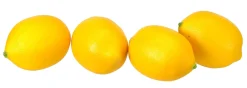 Bag of 4 Lemons, Artificial 3"< New