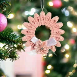 Ballet Shoe Pink Wreath Ornament< Best