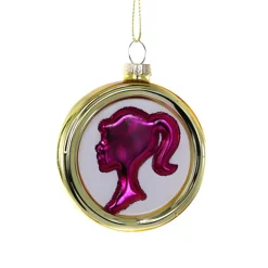 Barbie-Inspired Pink Cameo Ornament<Cody Foster & Co. Online