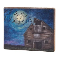 Barn Bats Block Sign< Outlet
