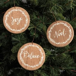 Barn Noel Believe Joy Set of 3 Ornaments< Best