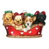 Basket of Puppies Ornament<Old World Glass Discount