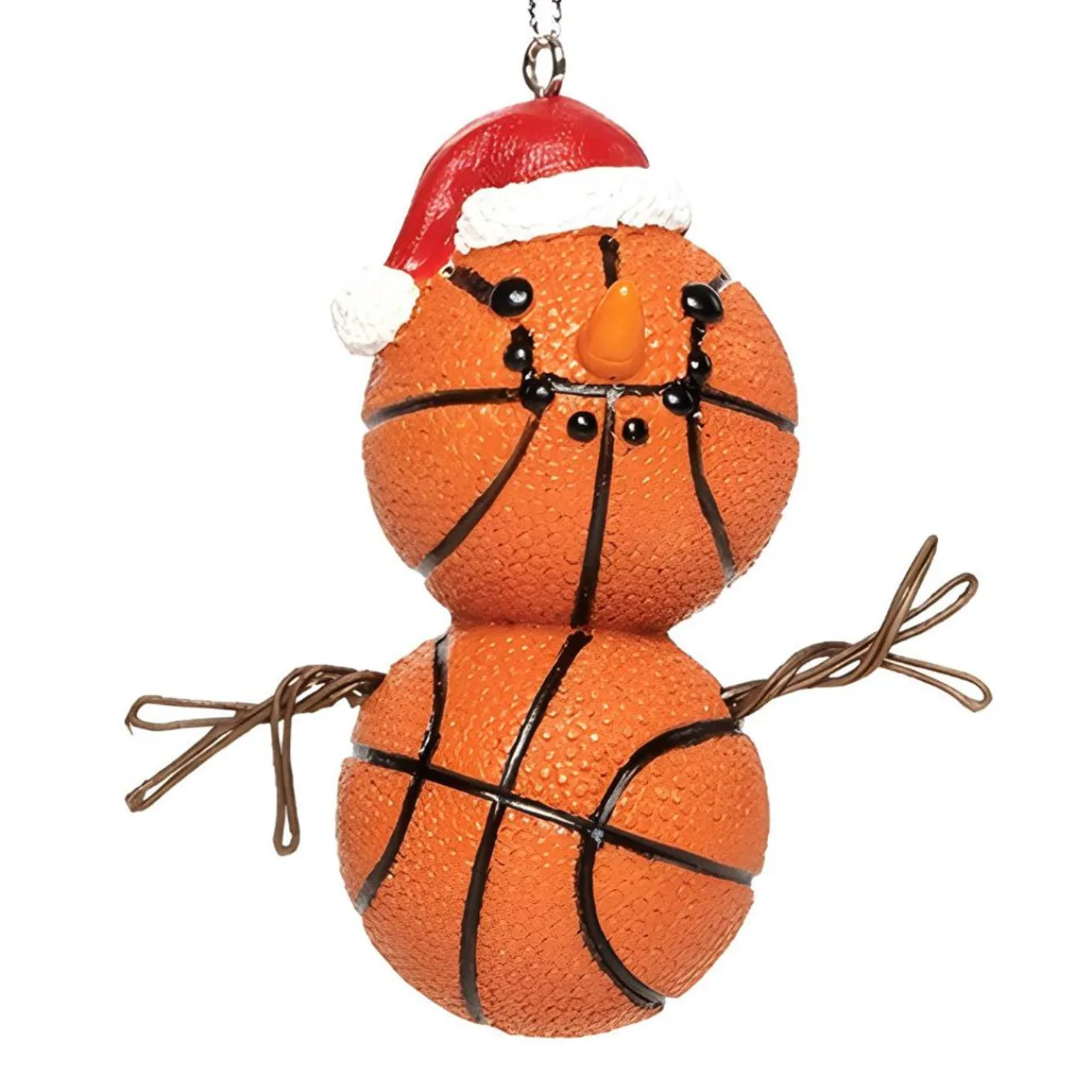 Basketball Snowman Hanging Ornament< Sale