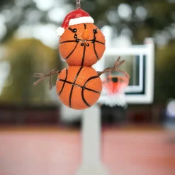 Basketball Snowman Hanging Ornament< Sale