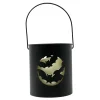 Bat Silhouette LED Candle Metal Bucket< Clearance