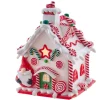 Battery Operated White LED Gingerbread House Table Piece<Kurt Adler New