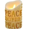 Battery-Operated Gold Flicker Flame Candle<Kurt Adler Outlet