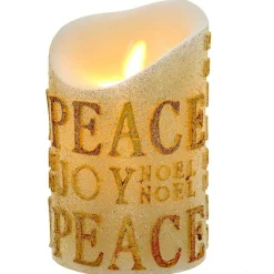 Battery-Operated Gold Flicker Flame Candle<Kurt Adler Outlet