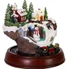 Battery-Operated Musical LED Village and Train Table Piece<Kurt Adler Sale