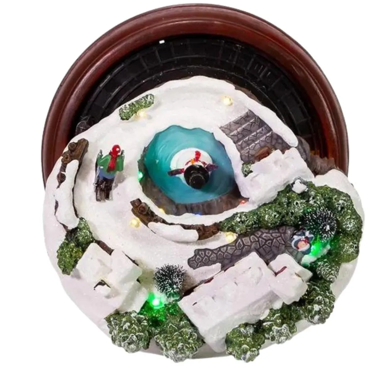 Battery-Operated Musical LED Village and Train Table Piece<Kurt Adler Sale