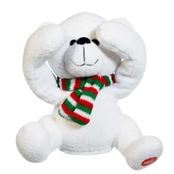 Battery-Operated Plush Peek-A-Boo Bear With Movement and Sound<Kurt Adler Sale