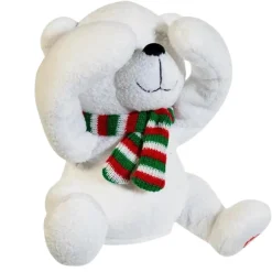 Battery-Operated Plush Peek-A-Boo Bear With Movement and Sound<Kurt Adler Sale