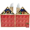 Battery-Operated Wooden LED Nativity Advent Calendar<Kurt Adler Clearance