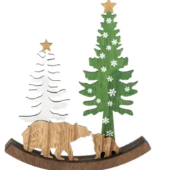 Bear And Cub Laser Cut Figurine< Best