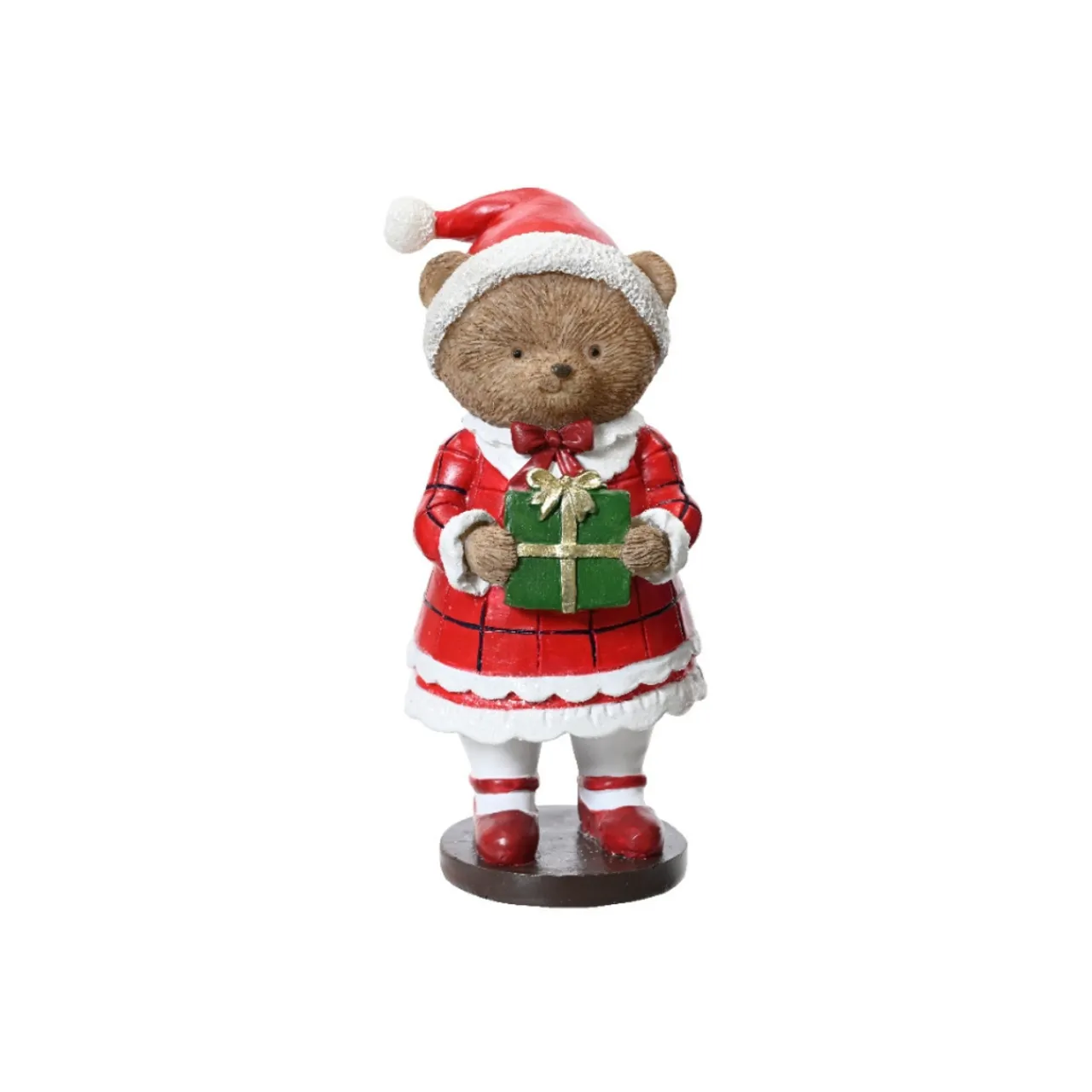 Bear In Red Dress Figurine< Discount