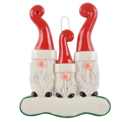 Bearded Gnomes Family of 3 Personalized Ornament< Outlet