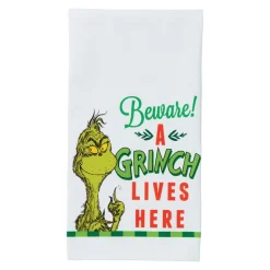 Beware Grinch Tea Towel< Sale