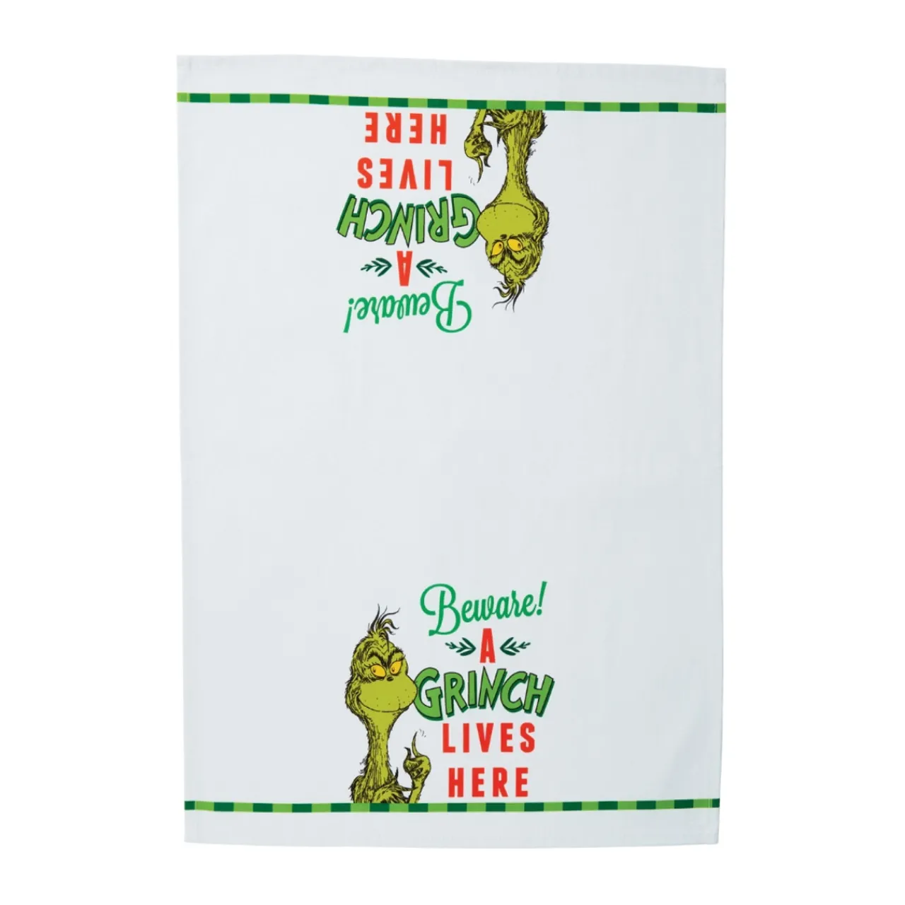 Beware Grinch Tea Towel< Sale