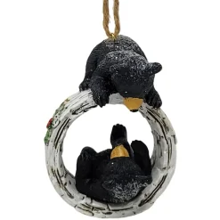 Black Bear Cubs On Birch Tree Ornament - The Christmas Loft<Kurt Adler Hot