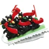 Black Bear Sled Family Of 5 Ornament For Personalization<Kurt Adler Outlet