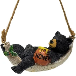 Black Bear With Honey Pot Ornament - The Christmas Loft<Kurt Adler New