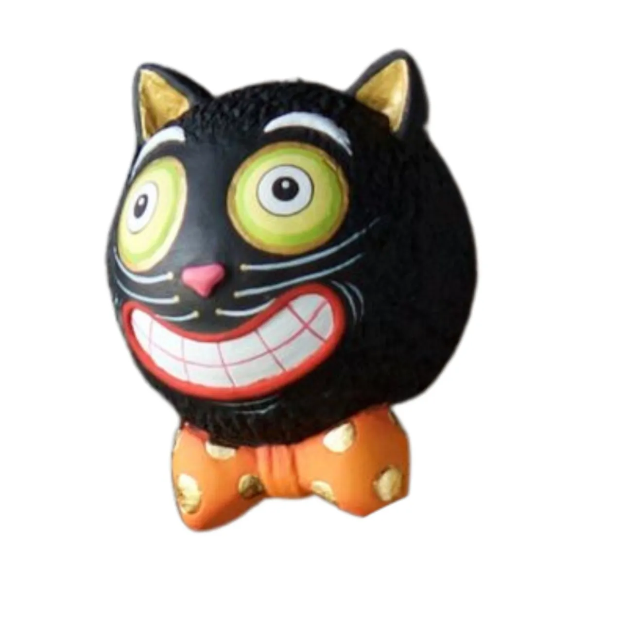 Black Cat Spooky Kook Halloween Ornament Whimsical Home Decor< Sale
