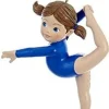 Blue Gymnast Girl Ornament<Kurt Adler Online