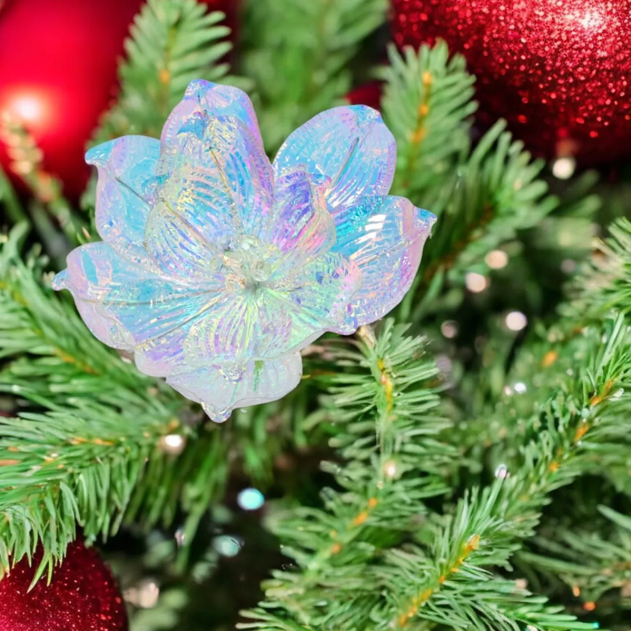 Blue Iridescent Magnolia Clip< Discount