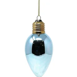 Blue Light Bulb Ornament< Discount