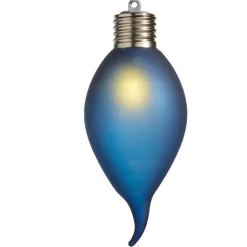 Blue Lighted Kismet Bulb Shape Ornament< New