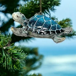 Blue Sea Turtle Ornament< Clearance