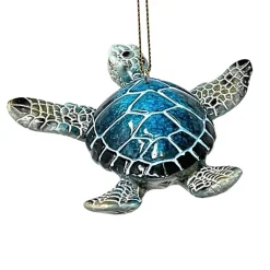 Blue Sea Turtle Ornament< Clearance
