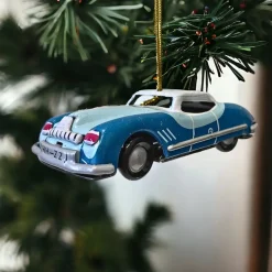 Blue Tin Car Ornament< Outlet