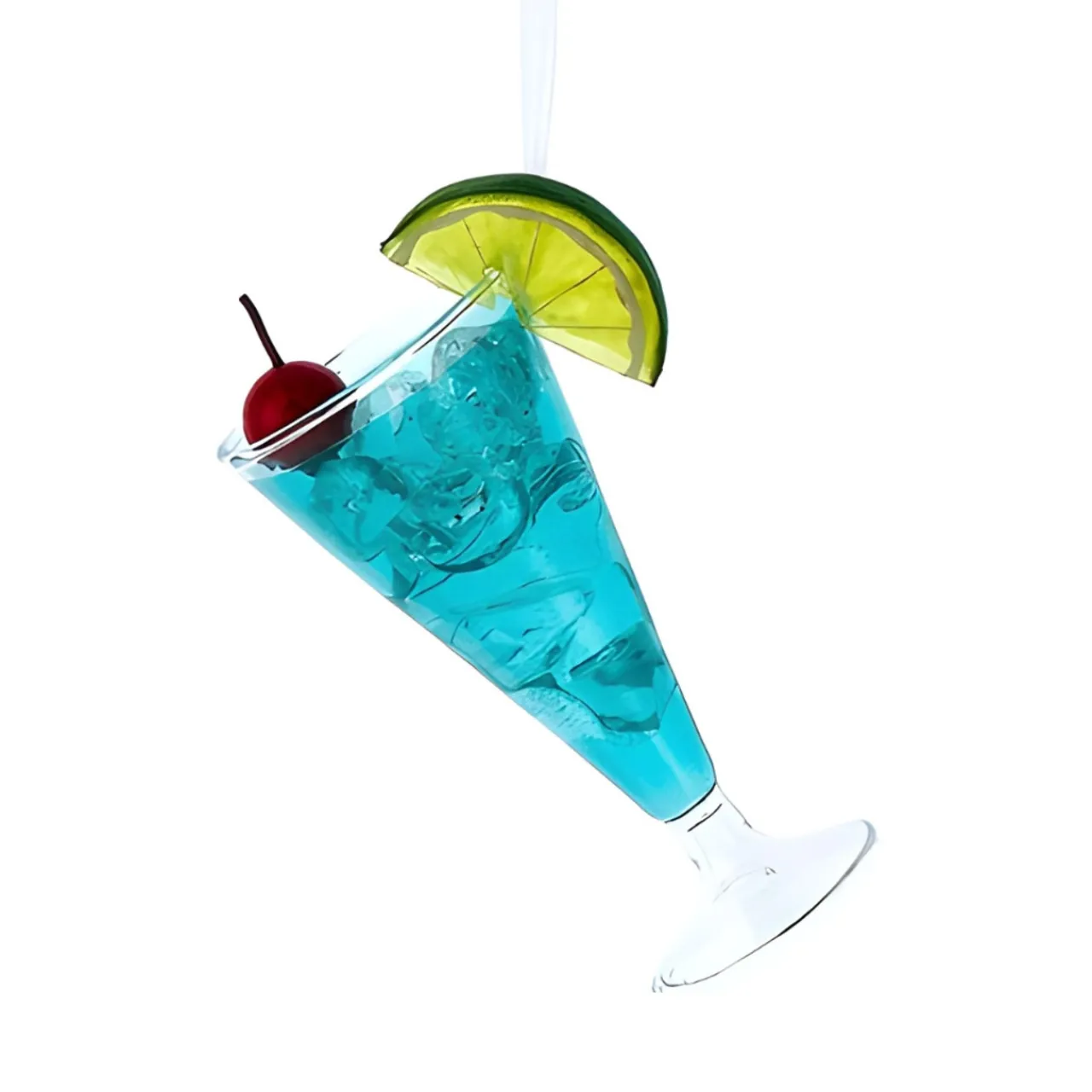 Blue Tropical Drink Glass Ornament<Kurt Adler Fashion