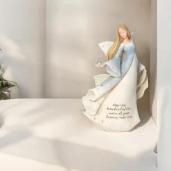 Bluebird Happiness Heavenly Blessings Angel Figurine< Fashion