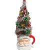 Bottle Brush Tree Santa Mug< Hot