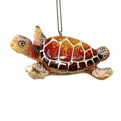 Brown Sea Turtle Ornament< Online