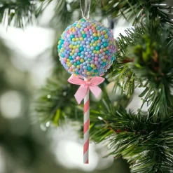 Bubblegum Ball Lollipop With Pink Stick Ornament<Kurt Adler Hot