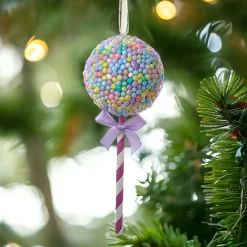Bubblegum Lollipop With Purple Stick Ornament<Kurt Adler Outlet