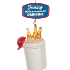 Bucket of Cold Beers Ornament< Hot