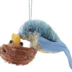 Buri Blue Bird With Chicks Ornament<Kurt Adler Best