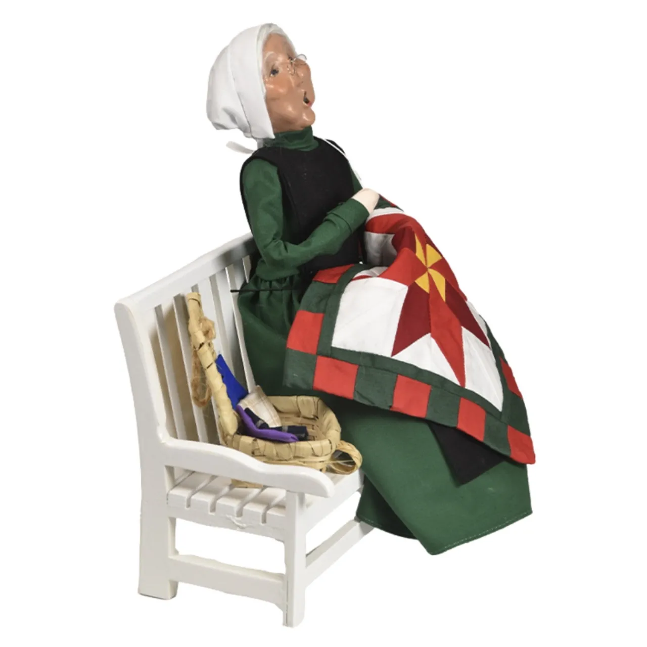 Byers' Choice - Amish Grandmother on Bench Caroler<Byers Choice Best