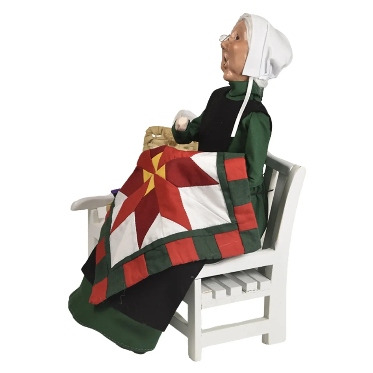 Byers' Choice - Amish Grandmother on Bench Caroler<Byers Choice Best