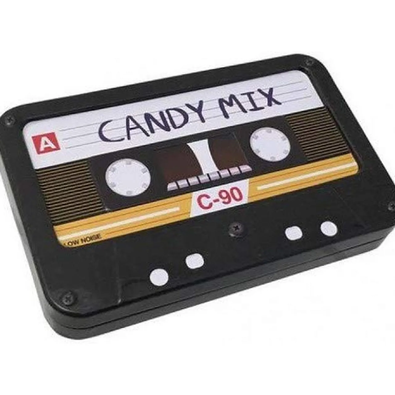 Candy Mix Cassette Tape 1.3 oz Candy Tin with Cherry Flavored Candy< Sale