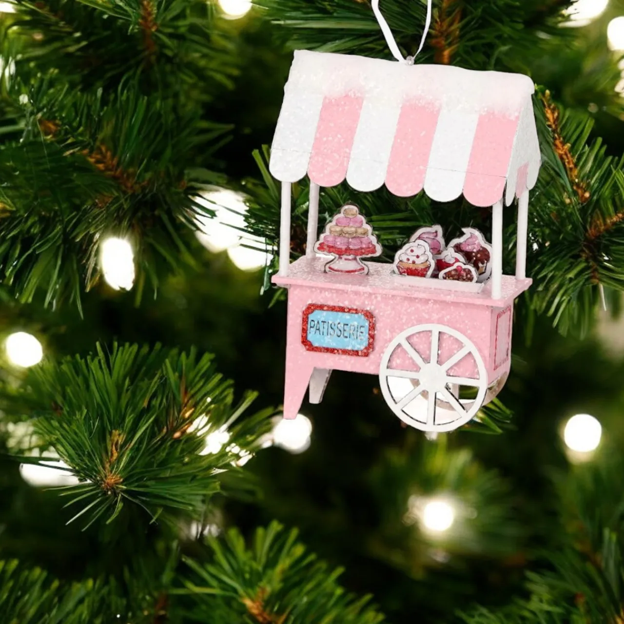 Cardboard French Dessert Cart Ornament< Outlet