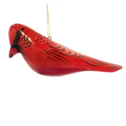 Cardinal Wood Bird Ornament< Sale