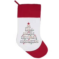 Cat Face Christmas Tree Stocking< Online